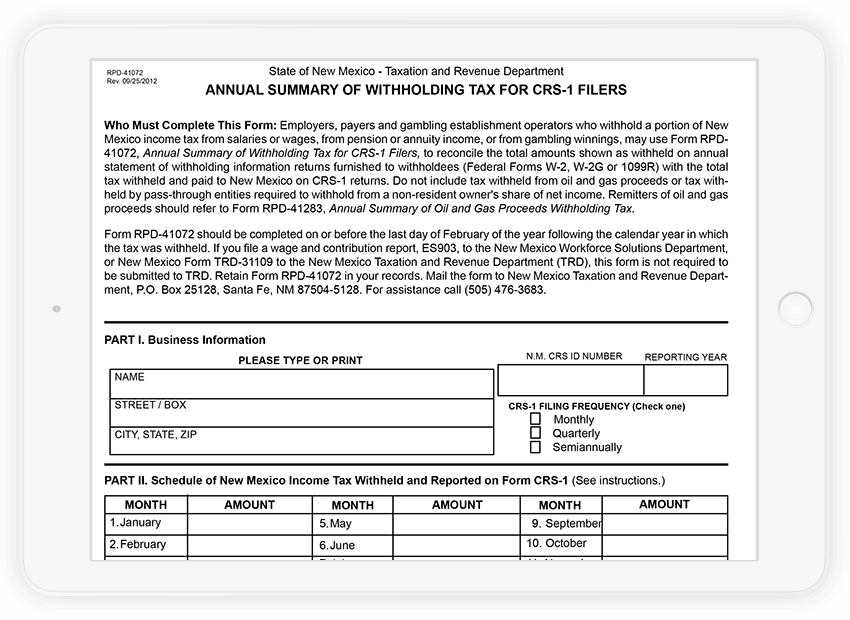 New Mexico W 2 And 1099 Filing Requirements E File Tax Forms Now 1384